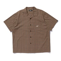 XLARGE | MELANGE PLAID S/S SHIRT(BROWN)