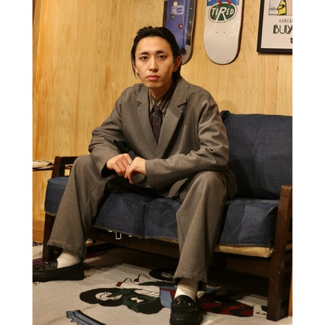 BE-SHARE | Big Tailored Jacket(GREY)