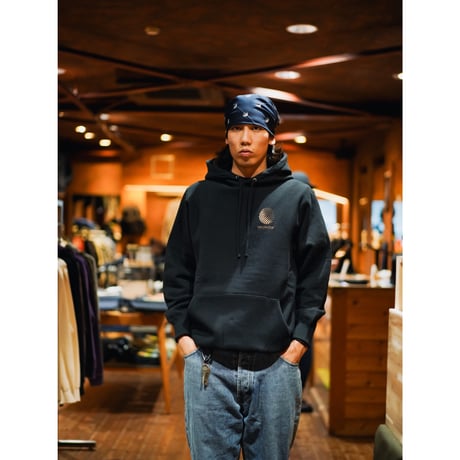 HELLRAZOR / LEAF PAISLEY LOGO PULLOVER HOODIE (BLACK)