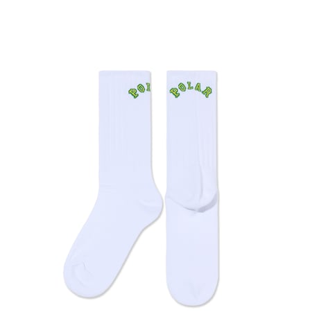 POLAR SKATE CO. / Large Rib Socks - College (3 Color)