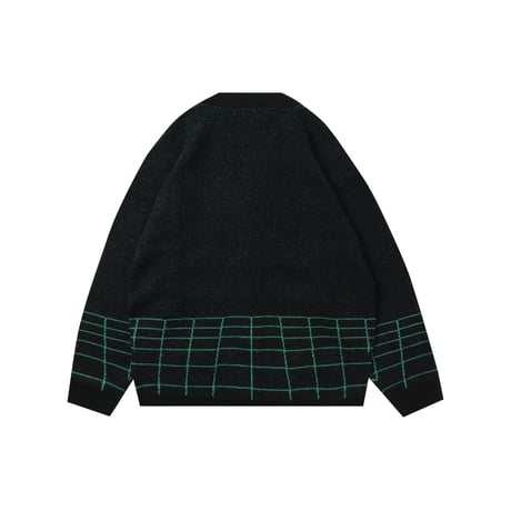 Little Yarmouth | Grid Knit Cardigan (Black)