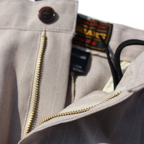 BE-SHARE |Stripe Holiday slacks(BEIGE)