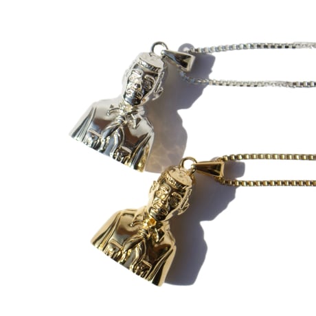 IN-PUT-OUT | Malverde Amulet Necklace 〜 THE BE-SHARE LIMITED 〜 (K18 GP/ Silver925/50cm)