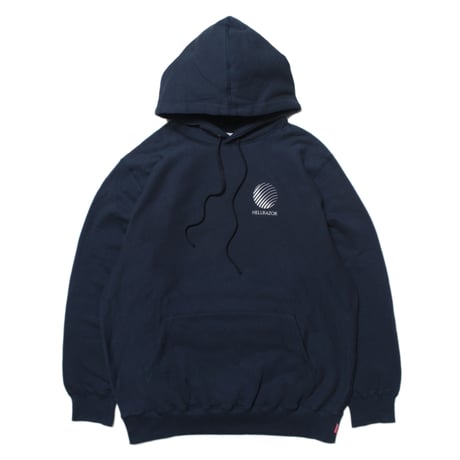 HELLRAZOR / LEAF PAISLEY LOGO PULLOVER HOODIE (NAVY BLUE)