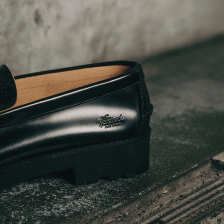 The Kenford Fineshoes |TANK SOLE LOAFERS(BLACK BLACK PAISLEY/Man)