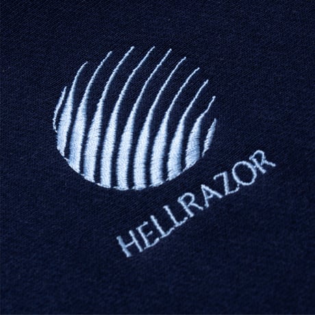 HELLRAZOR / LOGO EMB CREWNECK (NAVY)