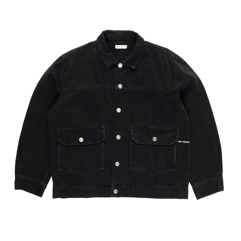 POP TRADING ジャケット Pop Trading Company Men's Oracle Jacket in Black Pop Trading