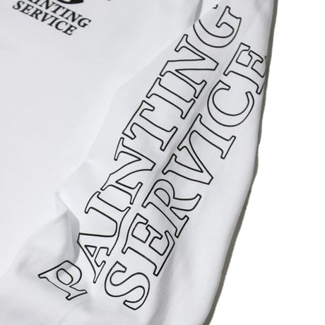 MIDNIGHT PAINTING SERVICE| MPS Logo L/S Tee (White)