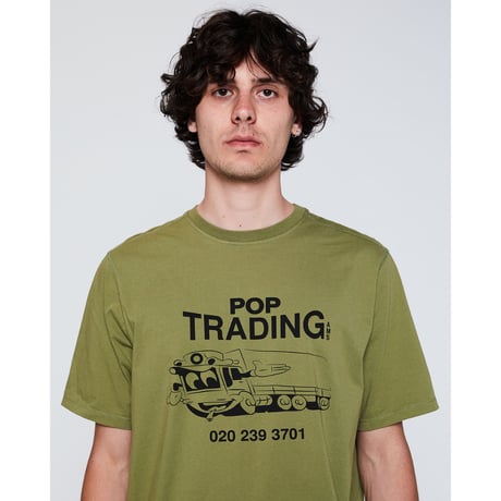 POP TRADING COMPANY / TRADING T-SHIRT (LODEN GREEN)