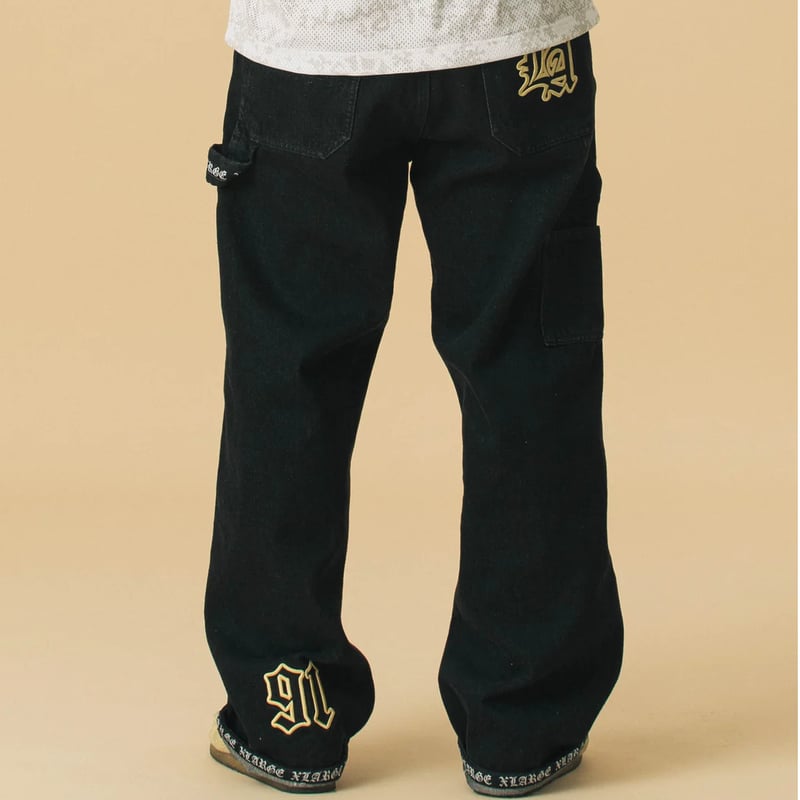 XLARGE | OLD ENGLISH DENIM PAINTER PANTS(BLACK) XLARGE | OLD ENGLISH DENIM PAINTER PANTS(BLACK)