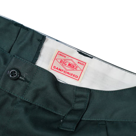 BIG MIKE / TC TWILL NO TACK CHINO WORK PANTS (S.GREEN)