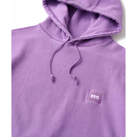 FTC | PIGMENT DYED BOX LOGO PULLOVER HOODY "PURPLE" (FTC026SPSW01)