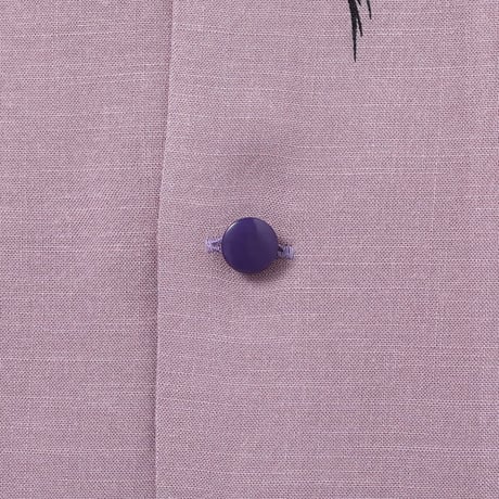 STAR OF HOLLYWOOD / HOPSACK RAYON OPEN SHIRT “SHRUNKEN HEAD” (PURPLE)