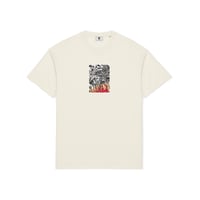 POETIC COLLECTIVE | Burning Skull T-shirt (IVORY)