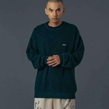 XLARGE | MESH SWEATER(GREEN)