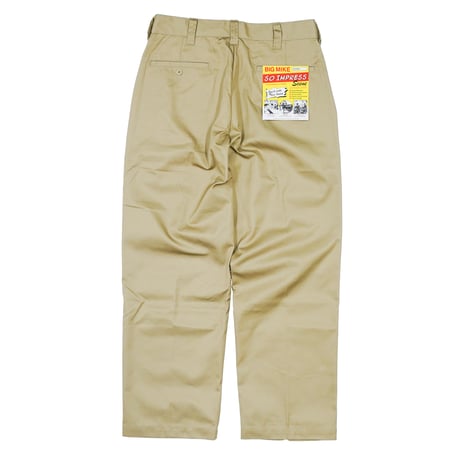 BIG MIKE / TC TWILL NO TACK CHINO WORK PANTS (BEIGE)