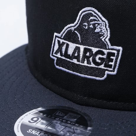 XLARGE | XLARGE×NEW ERA OLD OG RETRO CROWN SNAPBACK CAP(BLACK)