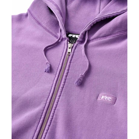 FTC | PIGMENT DYED BOX LOGO ZIP UP HOODY "PURPLE" (FTC026SPSW03)