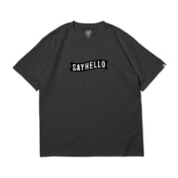 SAYHELLO / BASIC LOGO S/S TEE (BLACK)