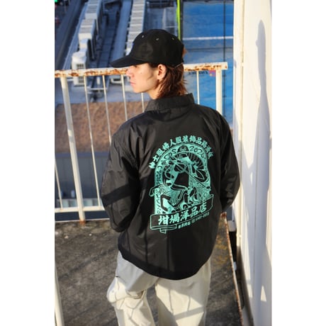 坩堝 (RUTSUBO) |UMA NYLON COACH JACKET（RUTSUBO×YU SUDA）(BLACK)