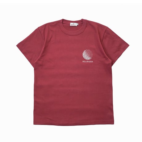 HELLRAZOR / LEAF PAISLEY LOGO SHIRT (BURGUNDY)