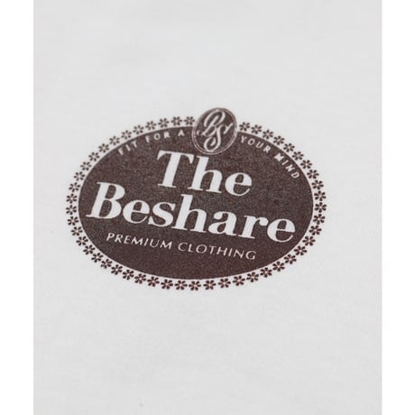 BE-SHARE | ICE CREAM LOGO S/S TEE (VANILLA WHITE)