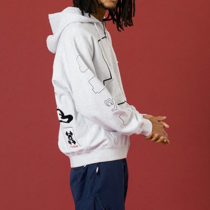 シップ XLARGE | SPEED ZIP UP HOODED SWEATSHIRT(ASH) |