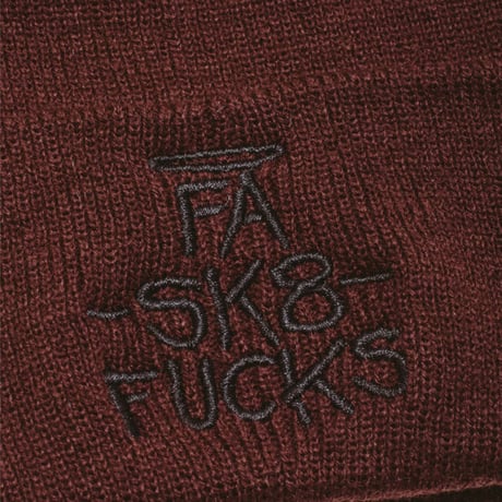 FUCKING AWESOME / FA SK8 Fucks Cuff Beanie (Brown)