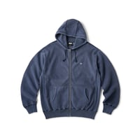 FTC | PIGMENT DYED BOX LOGO ZIP UP HOODY "NAVY" (FTC026SPSW03)