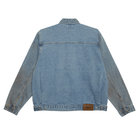 OBEY | OBEY BASE TRUCKER JACKET(HEAVY VINTAGE LIGHT INDIGO)