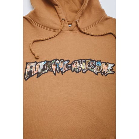 FUCKING AWESOME / Dill Collage Logo Hoodie (Saddle)