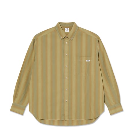 POLAR SKATE CO. / Ben L/S Shirt (Green Stripe)