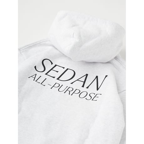 SEDAN ALL-PURPOSE|OG Logo Elastic Cord Hoodie(Ash Grey)