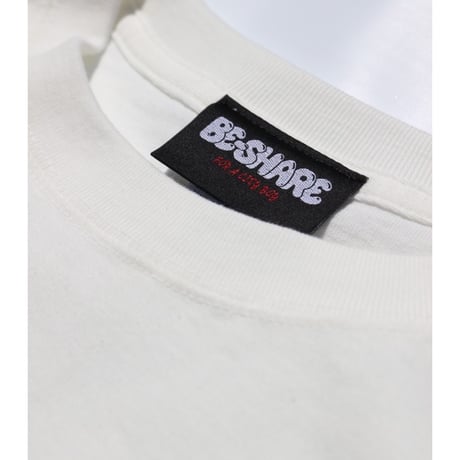 BE-SHARE | ICE CREAM LOGO S/S TEE (VANILLA WHITE)