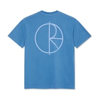 POLAR SKATE CO. / Contrast Tee - Stroke Logo (French Blue)