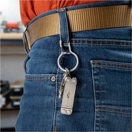 NITE IZE / DUALPASS KEY RING #3 (STAINLESS SILVER)