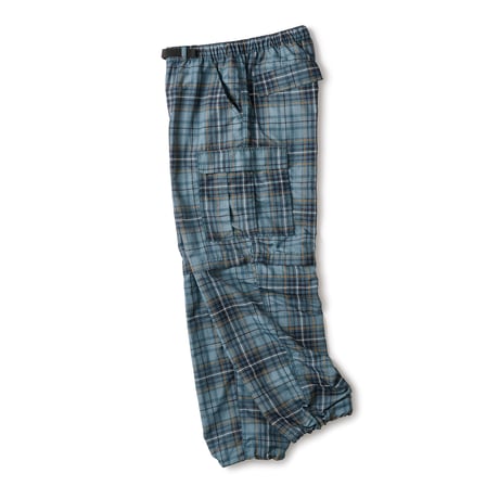 FTC | CONVERTIBLE CARGO PANT "GREEN PLAID"  (FTC026SPB07)