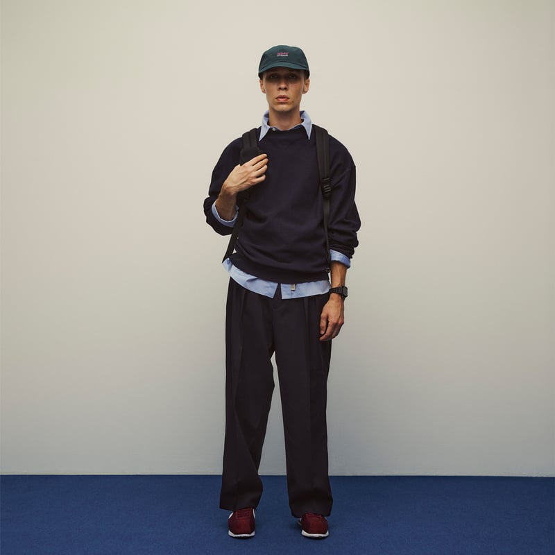 SEDAN ALL-PURPOSE|Ventilation Wide Slacks(Navy) SEDAN ALL-PURPOSE|Ventilation Wide Slacks(Navy)