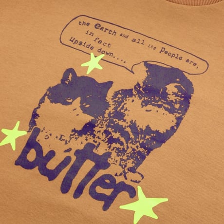 Butter Goods|Upside Down Crewneck(Washed Wood)
