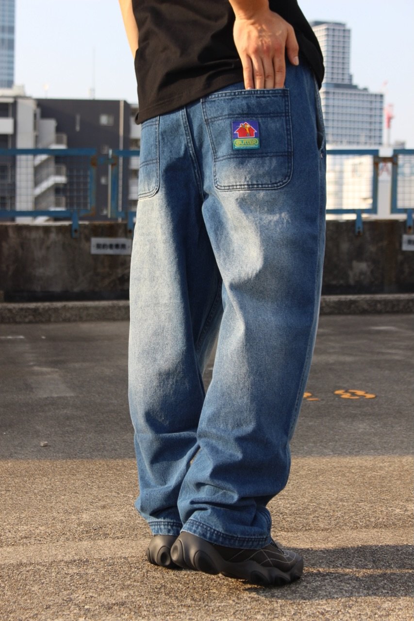 Butter Goods|Work Pants (Distressed Indigo) | T