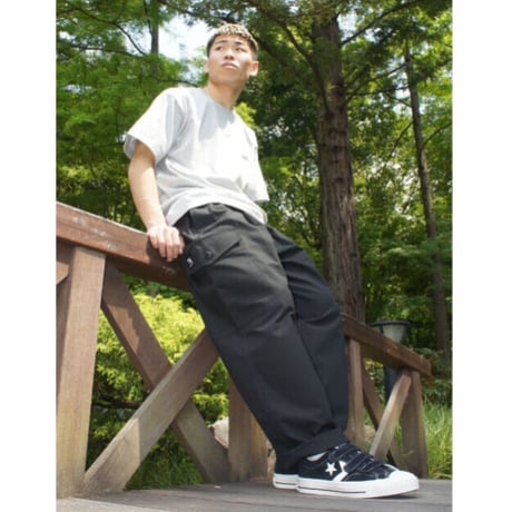 Time For Livin′ / MD CHILLAX CARGO PANTS (BLACK)