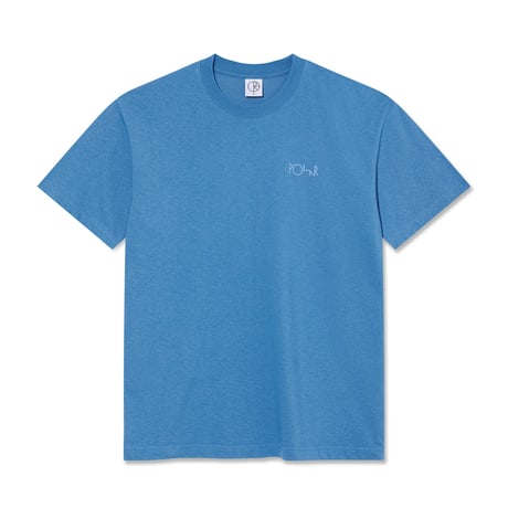 POLAR SKATE CO. / Contrast Tee - Stroke Logo (French Blue)