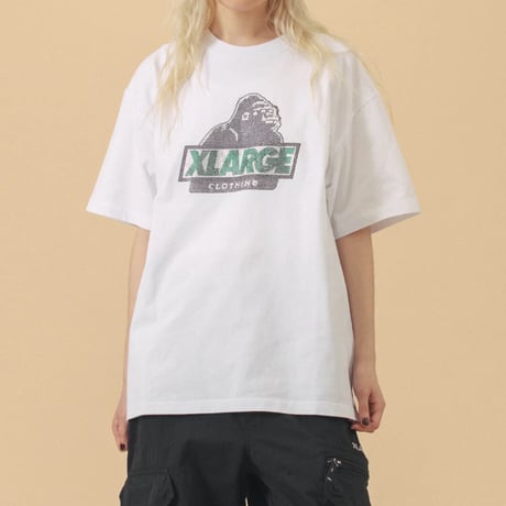 XLARGE | RHINE STONE SLANTED OG S/S TEE(WHITE)