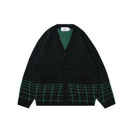 Little Yarmouth | Grid Knit Cardigan (Black)