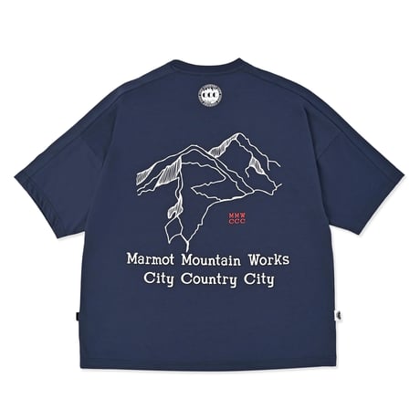 Marmot | CITY COUNTRY CITY × Marmot MMWCCC Everywhere T-shirt_Words of a mountain (Blue)