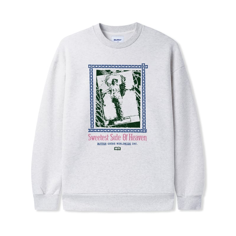Butter Goods Upside Down スウェット 3色 送料込み Butter Goods|Angel Crewneck(Ash) | T.F.L online