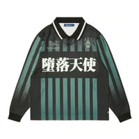 Screen Test / Fallen Angels LS Football Jersey (Green/Black)
