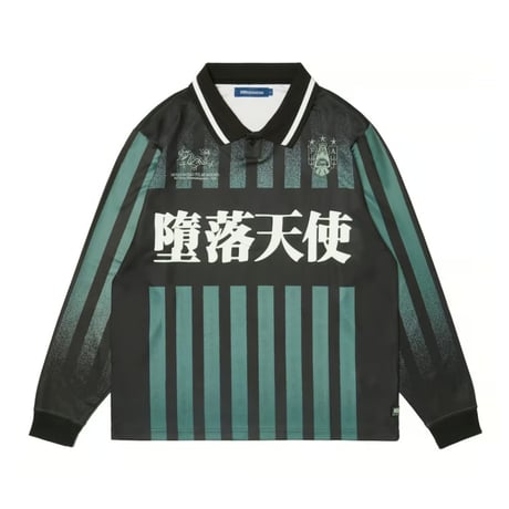 Screen Test / Fallen Angels LS Football Jersey (Green/Black)