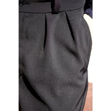 tone| TROPICAL WIDE SLACKS(NAVY)