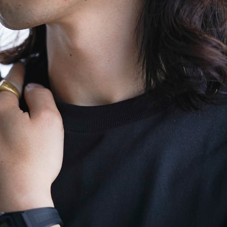 COTTON RESEARCH CLUB | S/S Tubular T-Shirt (BLACK)